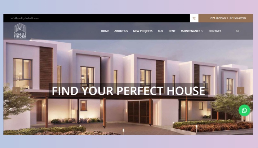 Website Design for Quality Finder