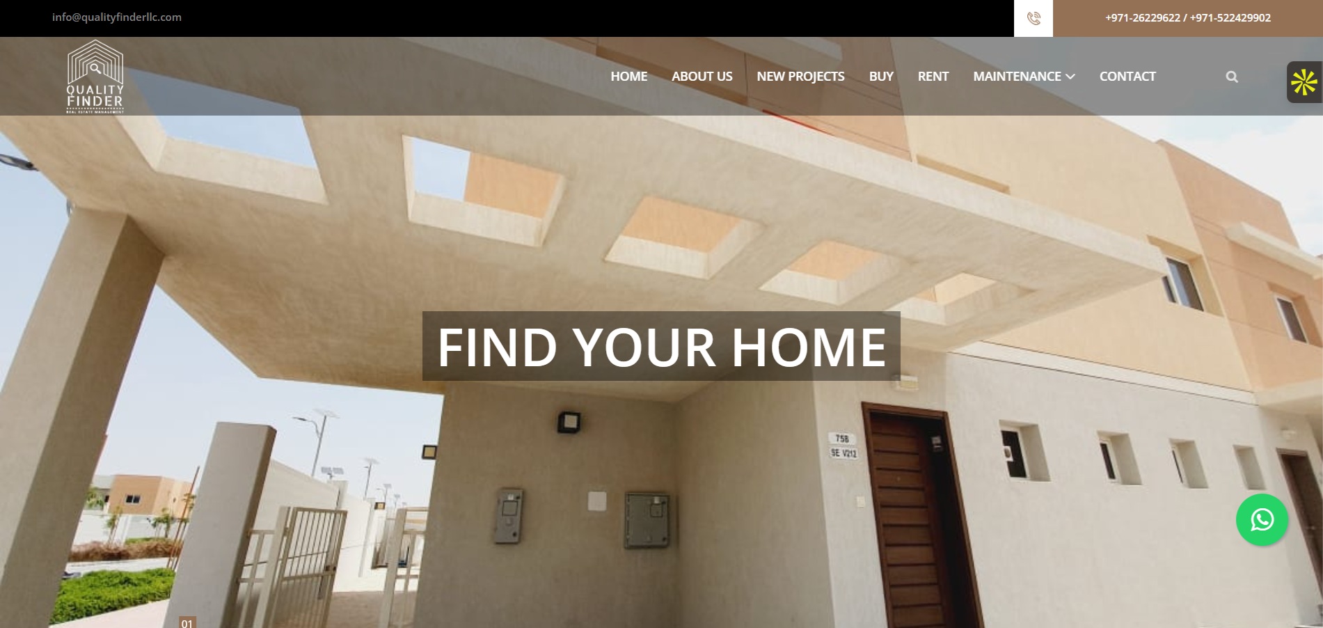 Quality Finder Website